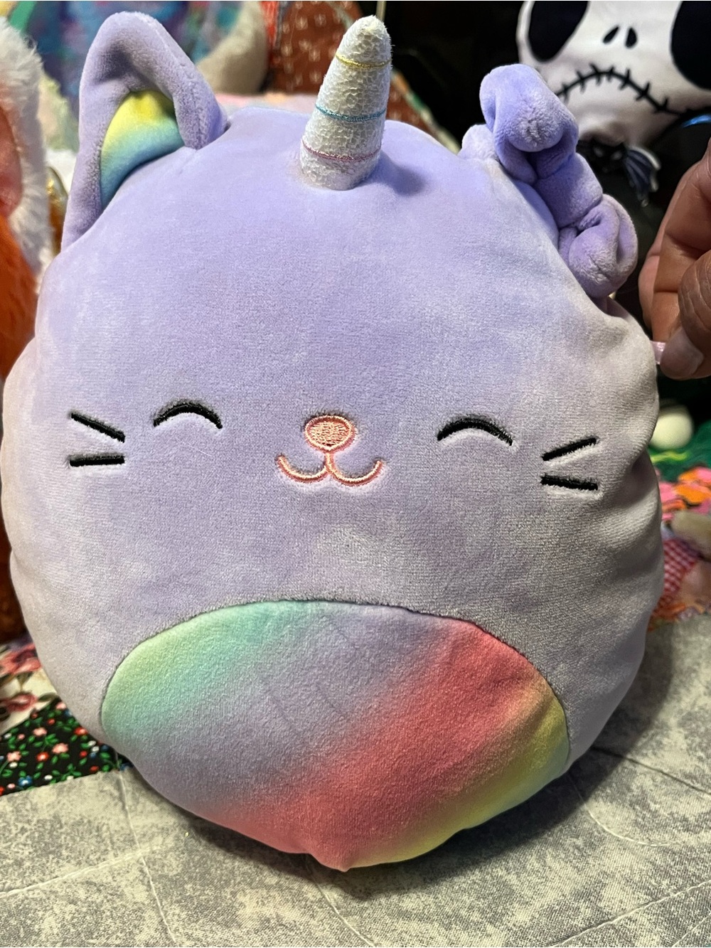 Squishmallow Lavender Unicorn Cat